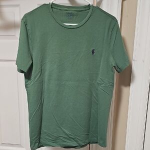 Ralph Lauren Men's Green Custom Fit Short Sleeve Tee